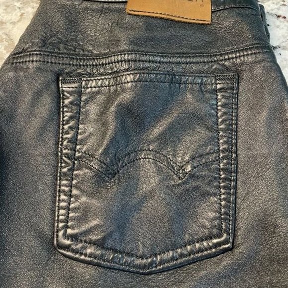 Size 14 Skotts Vintage Washable Leather Pants. - Picture 1 of 9